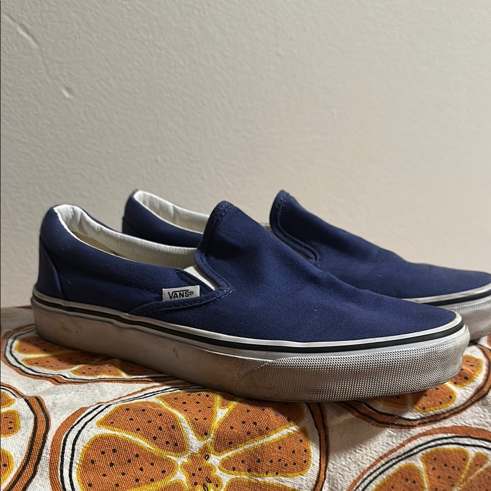 Vans Deep Blue Slip-On Sneakers